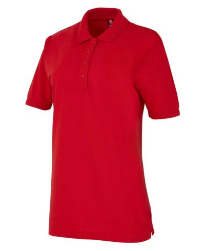Oberteile-Fernost Poloshirt Damen rot